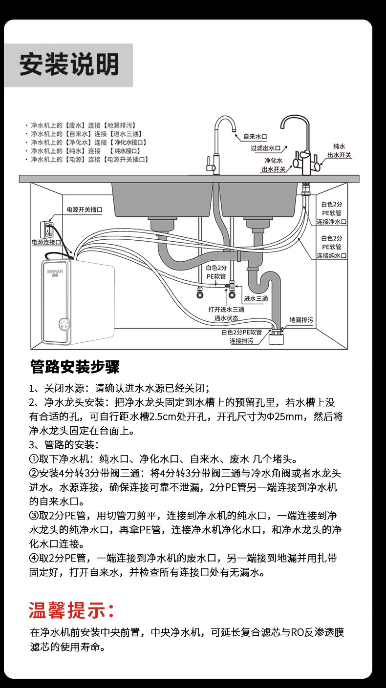 末端直饮净水机 BR-RO800